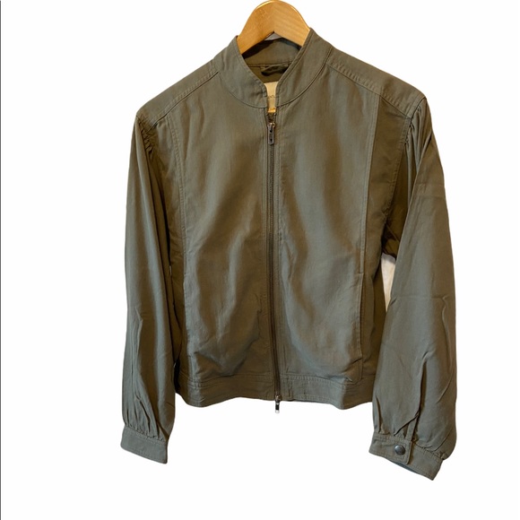 NWT GENTLE FAWN Khaki Green Cotton Bomber Jacket - Picture 4 of 8